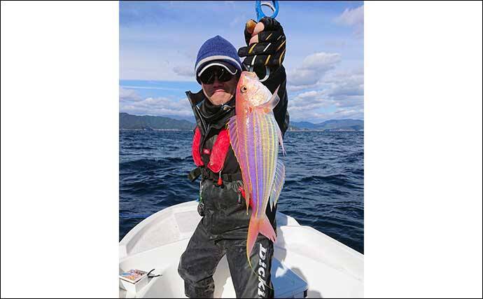 レンタルボートでのシロアマダイ釣りで42cm頭に3匹【三重】 ゲストに良型イトヨリ