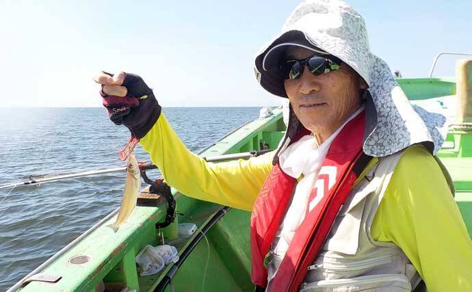 相模湾の船キス釣りでトップ45尾【ちがさき丸】振分け仕掛けに好反応！