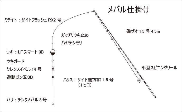 夜の堤防でエサメバル釣り 電気ウキ仕掛けで24cm頭に6尾手中 22年2月21日 エキサイトニュース