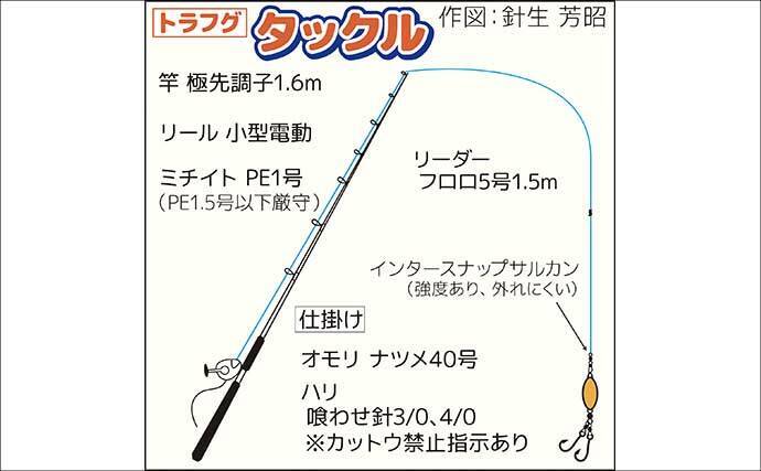 東京湾で大人気のトラフグを狙う【一之瀬丸】船中3.7kgの良型顔出しもヒットは単発