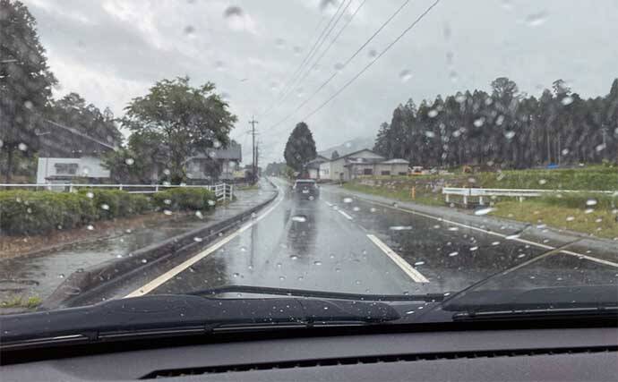 木郷滝自然釣りセンターでヤマメ63匹【熊本】悪天候が味方になった？