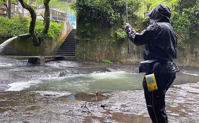 木郷滝自然釣りセンターでヤマメ63匹【熊本】悪天候が味方になった？