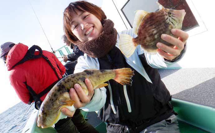 【沖釣り釣果速報】伊良湖沖でビッグヒガンフグ＆カワハギ好調！良型揃って冬の旬満喫（愛知）