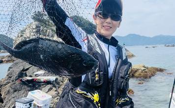 磯フカセ釣りで良型クロの入れ食いを堪能！ 特級磯では49cmも登場【大分県・鶴見の磯】