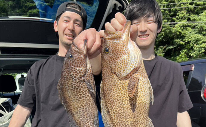 磯フカセ釣りで良型クロの入れ食いを堪能！ 特級磯では49cmも登場【大分県・鶴見の磯】