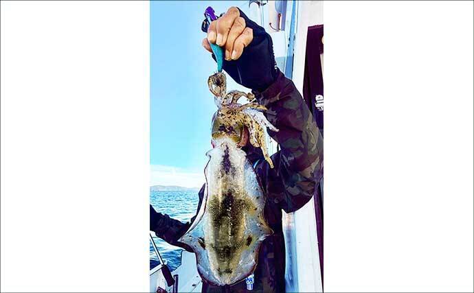 【沖のルアー釣果速報】志摩沖のトンジギで21.7kgタネトン浮上！（三重）