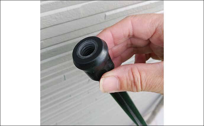 使用済み釣り具を再活用して家計を助ける方法　タモの柄が物干し竿に？