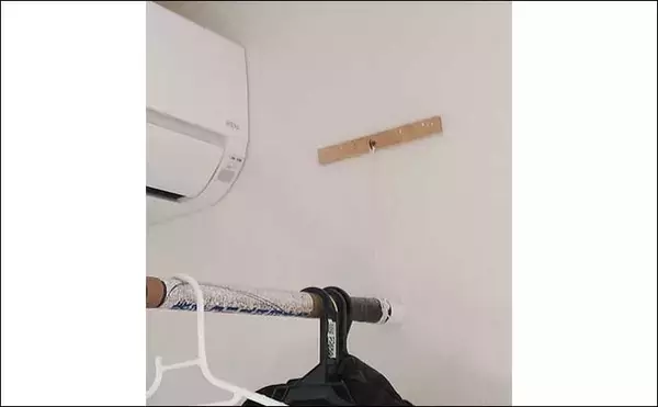 「使用済み釣り具を再活用して家計を助ける方法　タモの柄が物干し竿に？」の画像