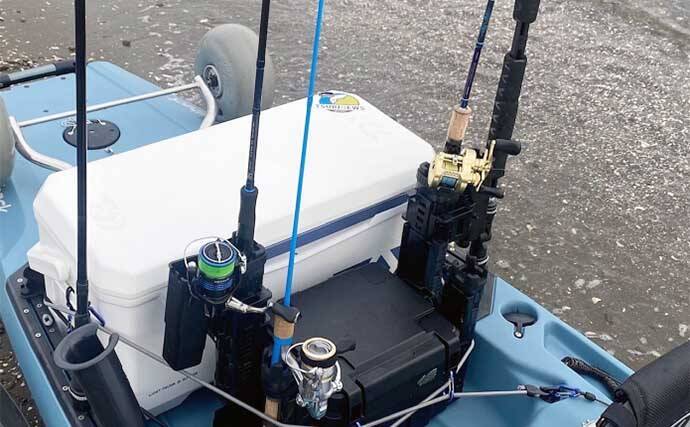 東京湾富津沖カヤックフィッシングでチヌにマゴチなど4魚種　鱒レンジャーが大活躍