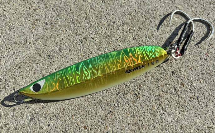 激渋の伊勢湾ジギングで本命の寒ブリ手中　フォールで食わせた貴重な一撃