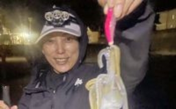 越前海岸の陸っぱりエギングで良型アオリイカ連発！【福井】胴長20cm超え含む2人で8匹の好釣果