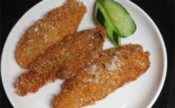 釣魚で作る「ビールのおつまみ」レシピ：マルセイゴのチーズカツ　パン粉は強めに付けて