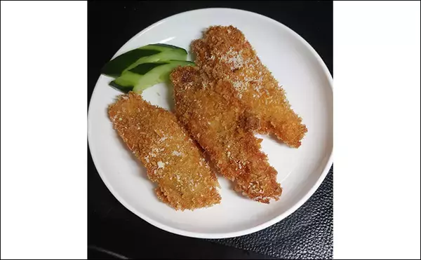 「釣魚で作る「ビールのおつまみ」レシピ：マルセイゴのチーズカツ　パン粉は強めに付けて」の画像