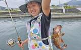 「「和歌山マリーナシティ釣り公園」でのファミリーフィッシングで4魚種手中　グミエサにヒット」の画像2