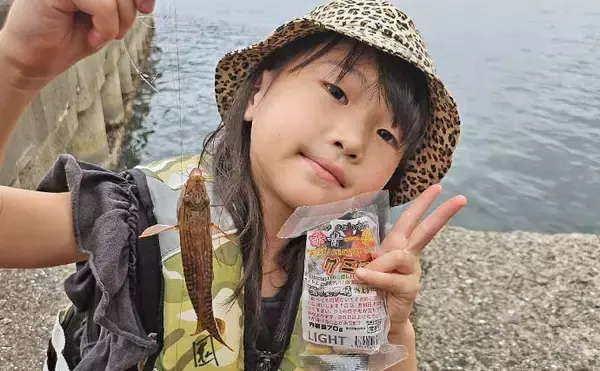 「「和歌山マリーナシティ釣り公園」でのファミリーフィッシングで4魚種手中　グミエサにヒット」の画像