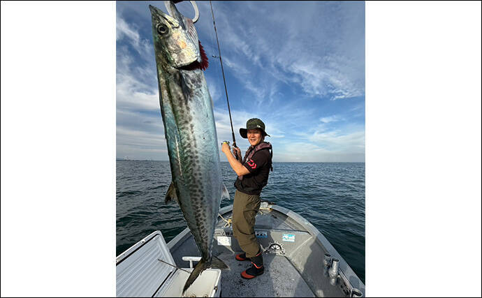 伊勢湾奥キャスティングゲームで「サワラカッター2発」の洗礼に泣く　ツバスは連発