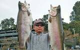 「芦ノ湖ボートフライフィッシングで65cm筆頭にニジマス13尾キャッチ【神奈川】」の画像1