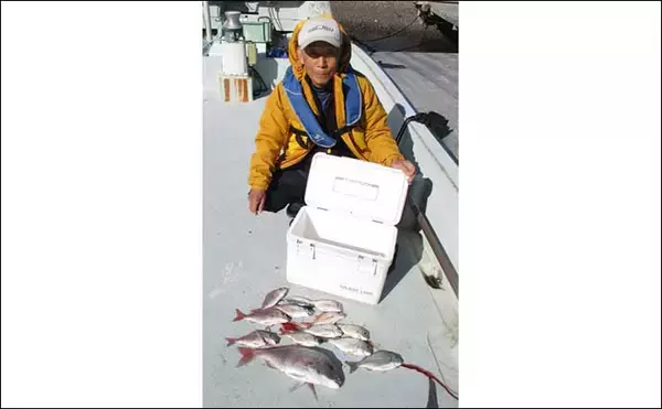 「【かかり釣り最新釣果】釣ったアジを泳がせて90cmブリ堂々浮上！（三重）」の画像