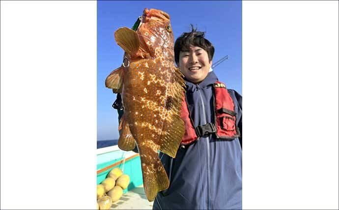 【沖のルアー釣果速報】SLJ＆ブレードジギングで大型アコウ手中！高級根魚が多数ヒット（九州）