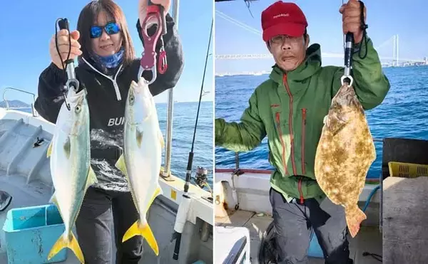 「関西エリアの【船釣り特選釣果】ジギング船で11.6kg特大ブリ＆70cm大ダイ続々浮上！」の画像