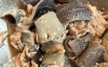 釣魚で作る「フードロス削減」レシピ：マグロの皮ポン　薬味が重要