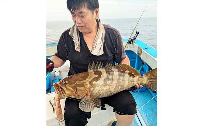 釣ったイカを泳がせて8kg頭に本命アラをキャッチ成功！【船釣り最新情報6選・福岡】