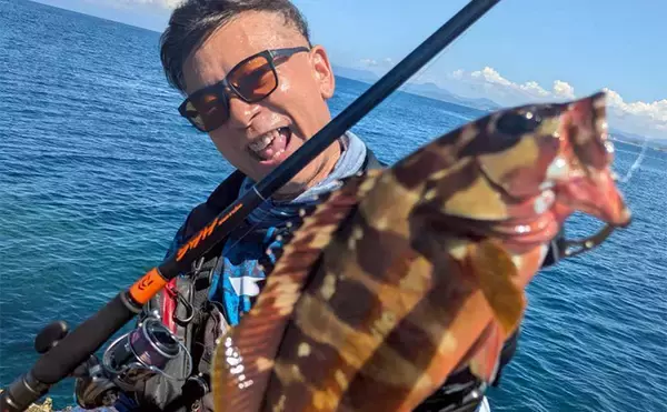 「ハイパーマエウチゲームで根魚攻略！」34cmの良型アカハタをキャッチ【長崎・三ツ瀬】