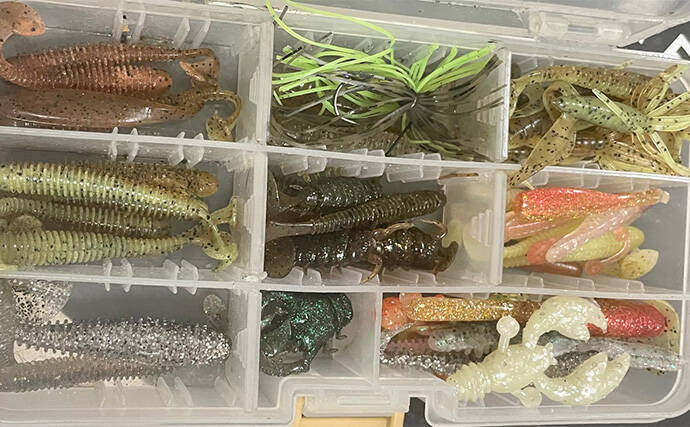 ライトブリームゲームの釣行アイテム一挙紹介　プラグはメバル用でOK