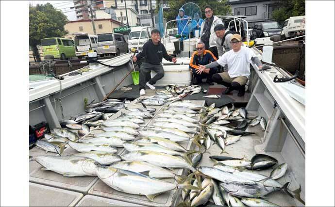 【沖釣り釣果速報】ヒラマサ7kg頭に船中60尾超！玄界灘の落とし込み釣りが最盛期（福岡）