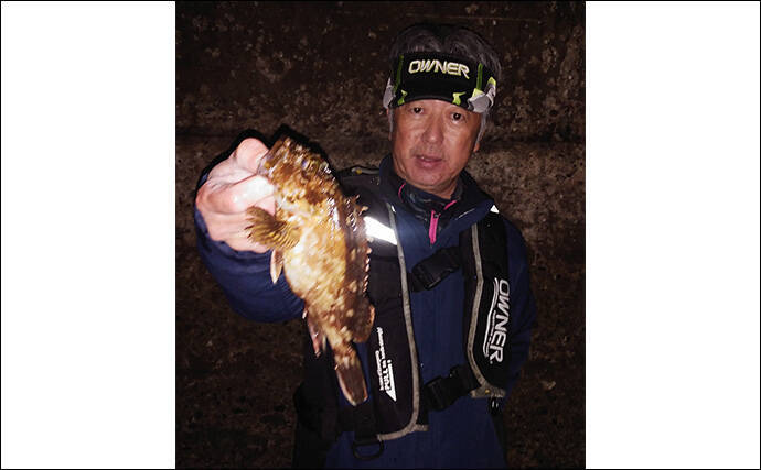 夜の堤防でアラカブが連発！【熊本・三角】電気ウキと虫ヘッド2種の仕掛けで挑戦