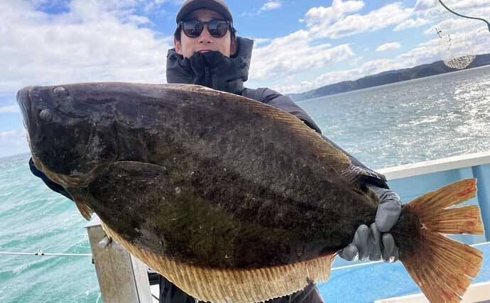 【沖釣り釣果速報】寒ビラメシーズン本格化！泳がせ釣りで座布団サイズ登場（三重）