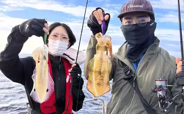 「【沖のルアー釣果速報】ティップランでアオリイカ船中23匹！サオ頭は7匹をマーク（三重）」の画像