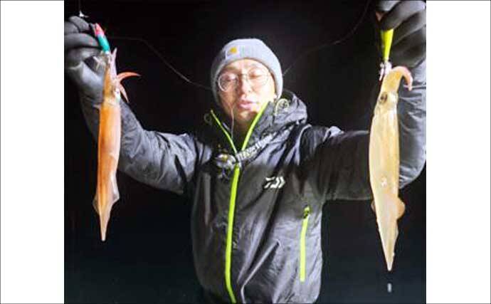 【沖のルアー釣果速報】ヤリイカ半夜便で船中トップ30匹も！三重沖イカメタルが好調（三重）