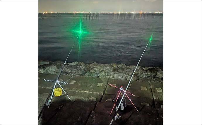 大野海岸周辺の投げ釣りで40cm級アナゴ3匹キャッチ【愛知】海藻消失で状況一変