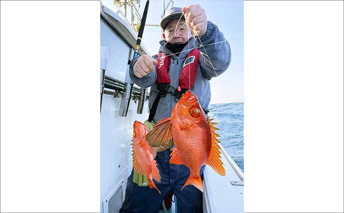 良型の『チカメキントキ』が多数ヒット！沖の五目釣り好調【船釣り釣果速報・福岡】