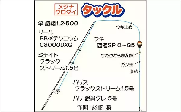 「三浦半島でメジナ狙いフカセ釣り　大型不発もクロダイ交じり中型数釣り成功」の画像