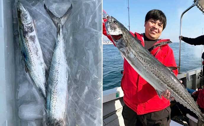 関西エリアの【船釣り特選釣果】左に寒ブリ右にマダイ！ジギング＆ディープタイラバリレーで良型連発