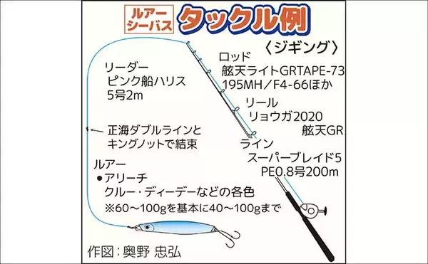 「冬の東京湾シーバスジギング入門　ランカーが狙えるタックルと基本の釣り方」の画像