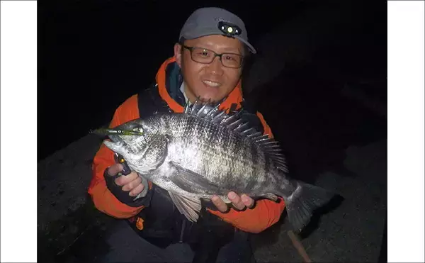 「バチ抜けシーズンの名古屋港でシーバス・クロダイ・キビレが好反応！」の画像