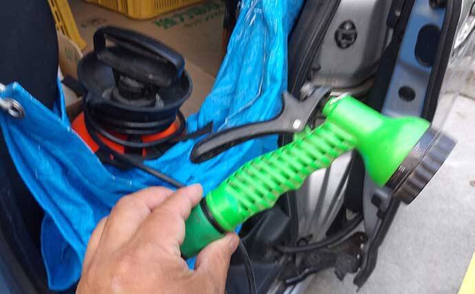 快適釣行の裏技　場所を問わず使える『ポータブルシャワー』とは？