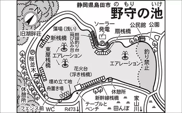 「今週のヘラブナ「ピックアップ」釣り場2026【静岡県・野守の池】」の画像