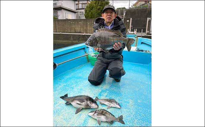 【カカリ釣り最新釣果】イカダでのエギングで良型アオリにコウイカ好捕（三重）