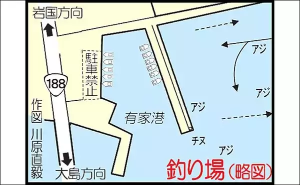 「有家港のアジングで良型25cmが連発！【山口】フロートを使った沖目狙いの遠投が奏功」の画像