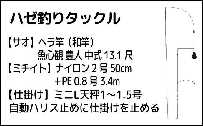 紀ノ川河口のハゼが復調の兆し　シーズン遅れなら年明けまで狙える可能性も