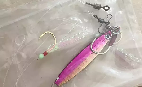 「秋に使える【100円ショップ釣り具３選】 メタルジグ・ジグサビキ・エギ全て110円！」の画像