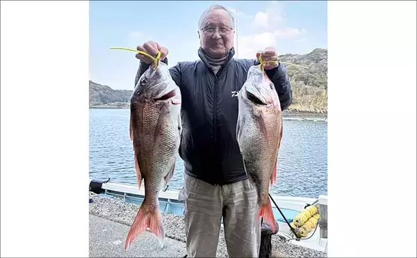 「壱岐周辺でのタイラバ釣行で3kg級マダイを好捕！【勇勝丸・佐賀】ひとつテンヤにもヒット」の画像