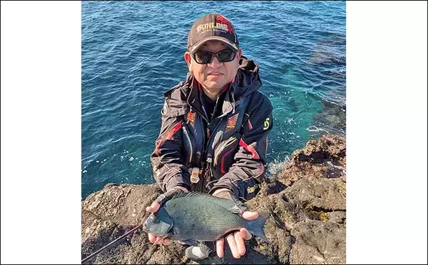 「諸磯フカセ釣りで良型メジナ好反応！　当日最大37cmを手中【神奈川・三浦半島】」の画像