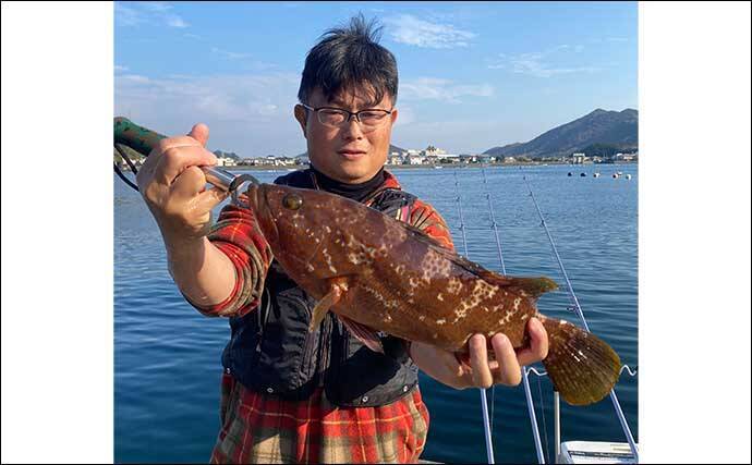 堤防からの投げ釣りで好打　本命カレイに46cmアコウにクロダイと多彩