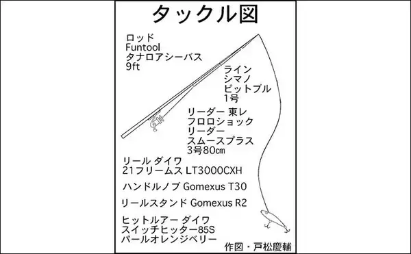 「庄内川のリバーシーバスゲームで53cmヒット！【愛知】明暗の境界でスイッチヒッター炸裂」の画像