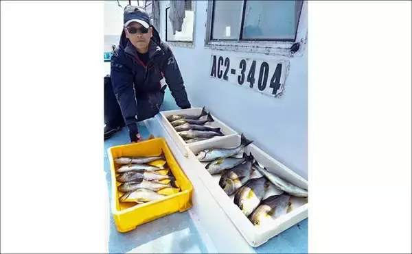 「大山沖で35cmオーバー良型イサキが好ヒット！【武丸・愛知】トップは17匹」の画像